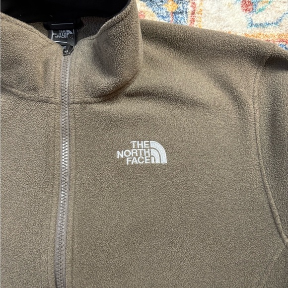 The North Face TKA1 Brown Zip-up Fleece Medium - Picture 5 of 6